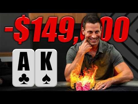 GARRETT ADELSTEIN Loses A MASSIVE Pot With AK!!