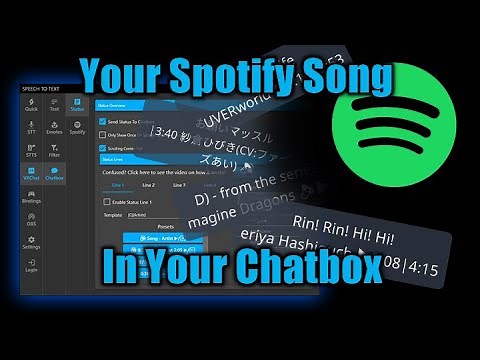 Spotify And Status Setup For VRChat STT