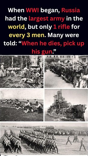 Russian Soldiers Had To Share Rifles in WWI #shorts