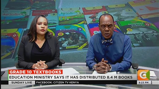 Grade 10 Textbooks: Education Ministry says it has distributed 8.4M books Ministry says remainder will be distributed by end month Nairobi County has the highest distribution at 86.71% Head teachers have complained over shortage of books #CitizenSundayLive | Citizen TV Kenya