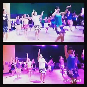 HOT HULA fitness® with Dani. We turned on the fun lights in the UFC fitness room this morning and had a blast! Cheehoo ***We are a FITNESS program that uses modified polynesian moves from all over the Pacific. We are all about getting people up and moving with a FUN hour of full body exercise!*** Join us! | DKfitness808