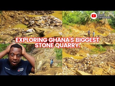 Inside Ghana's Biggest Stones Quarry, Cheapest Place To Buy Design Stones | Building In Ghana