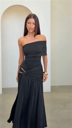 Strapless wrap Maxi Dress #shorts #reels #ootd #outfit #style #fashion #trending #foryou #foryoupage