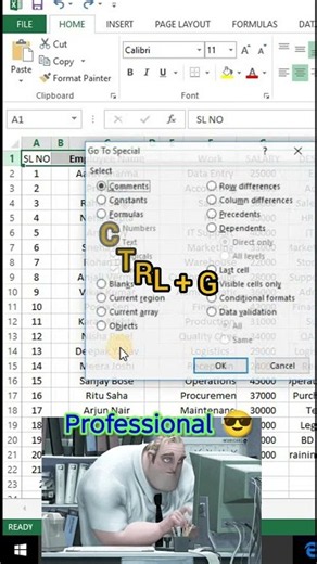 Excel Blank Column Remove Trick ⚡ | Remove Empty Columns in Seconds #excel #exceltips #exceltricks