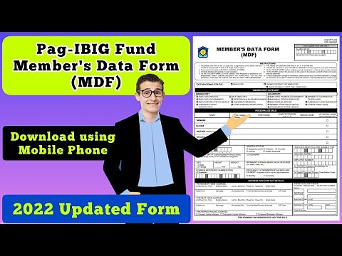 Paano kumuha Online ng (MDF) Member's Data Form sa Pag-IBIG Fund?