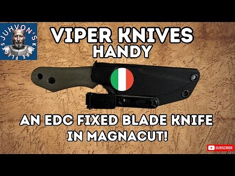 A Great EDC Fixed Blade Knife from Viper Knives. The Handy in CPM Magnacut from WMK!!