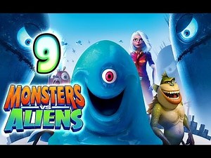 Monsters VS Aliens Walkthrough Part 9 (PS3, X360, Wii, PS2) ~ Ginormica Level 9