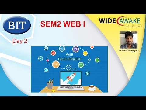 BIT SEM2 - Web Application Development I - Day 2