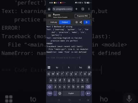 Learn Python String Methods Fast⚡ | Fast Practice 