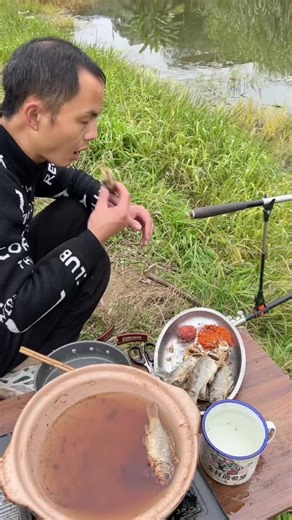 Only anglers understand fishing. Anglers are just that crazy. They catch fish and eat them. #fishing #catchandcook #outdoorcooking #naturevibes #asmrfood