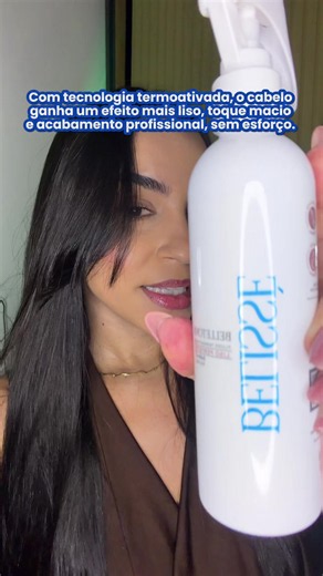 Fluido termoativado que transforma o cabelo com o calor do secador ou da prancha, deixando o liso mais alinhado, macio e com frizz controlado. Resultado de cabelo disciplinado, leve e com brilho de salão no dia a dia. #creatorsearchinsights #CommunityFEST2026 #fluidotermoativado #cabeloliso #semfrizz