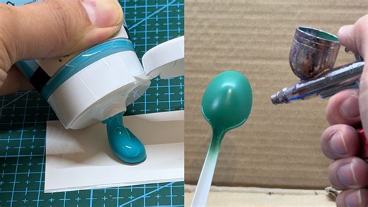 【Cosplay穿戴道具用】如何把丙烯颜料调成可喷的漆