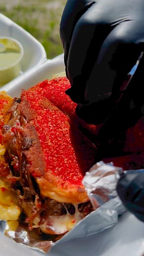 9.5K views · 128 reactions |  New item alert  Hot Cheeto Birria Grilled Cheese Smackssss  Dat Good Good | Dat Good Good | Facebook