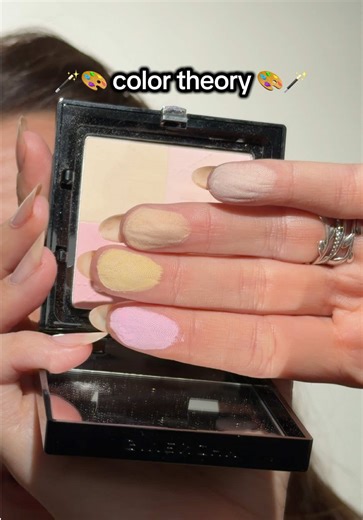 AD✅✨ If there’s a color theory moment I’m there 👏🏻🎨 @Givenchy Beauty Prisme Libre Glow Serum Foundation and Prisme Libre 4-Color Pressed Powder are perfect alone, but magic together 🪄🎨 shop them @sephora Shades used: 2C and 03 Voile Rose #givenchybeautypartner #givenchybeauty #colortheory