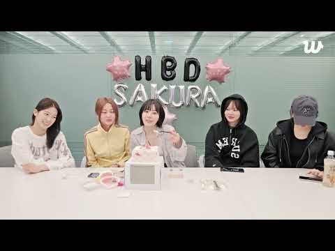 [MULTI SUB] LE SSERAFIM SAKURA Birthday Weverse LIVE "🌸청.성.고 탄생일🌸" 260319
