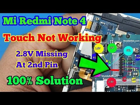 Mi Redmi Note 4 | Touch Not Working | 2.8v Missing | 100% Solution | Prime Telecom |