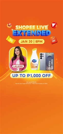 HINDI PA TAPOS ANG PAYDAY SHOPPING Watch SHOPEE LIVE EXTENDED now 👉 https://shopee.ph/ShopeeLiveEXTENDED to get BIG discounts and VOUCHERS such as 🎊300 OFF, 🎊2,000 OFF, and 🎊10,000 OFF! | Shopee