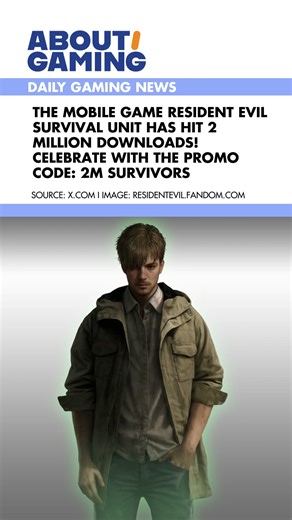 Resident Evil Survival Unit has hit 2 million downloads! Celebrate with the promo code: 2M SURVIVORS