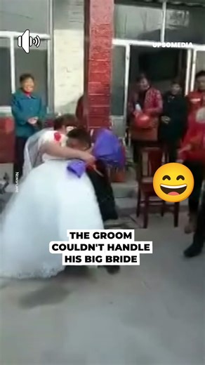 A groom wanted to make a grand exit, but his bride was too big. | Hallelujah