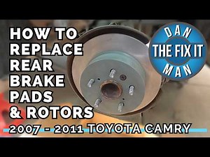 2007 - 2011 Toyota Camry Replacing Rear Brake Pads & Rotors - Easy DIY Tutorial with Torque Specs!