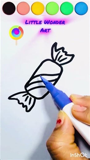 Candy drawing | how to draw candy for beginners #art #draw #drawing