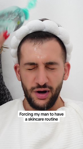 I love pampering my man 🤍🤍🤍 #skincareroutine #asmrskincare #skincaretips