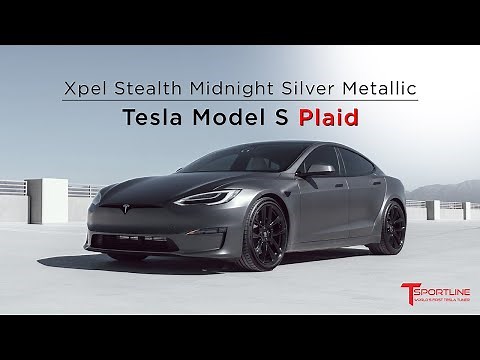 Tesla Model S Plaid goes Stealth with Midnight Silver Metallic Xpel Paint Protection Film
