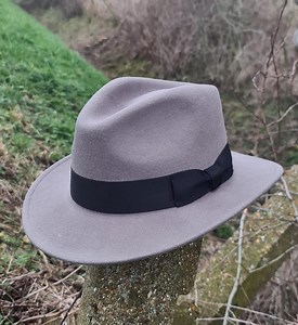 Personalized Crushable Wool Fedora: Indiana Jones Style 1940s Hat - Etsy