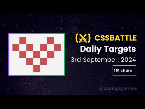 CSS Battle Daily Targets Solution | 3rd September, 2024 | #html #css #cssbattle