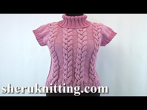 Knitted Cable Vest Tutorial 111