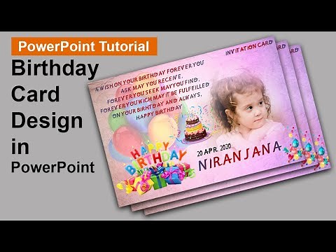 PowerPoint Tutorial | Awesome Birthday Invitation Card Design in PowerPoint | Invitation card