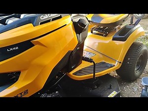 Cub Cadet XT2 Full Spring Tune Up How To Change Battery Air Filter Oil Change Spark Plugs Blades
