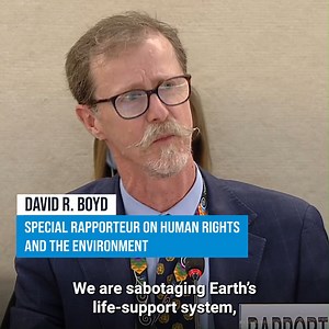 83 reactions · 26 shares | "We are sabotaging Earth’s life support system, with profound consequences for human rights. Wealthy States must take the lead in reducing their footprints and financing green growth in the global South.” - Special Rapporteur on Human Rights and the Environment, David Boyd | UN Geneva | Facebook