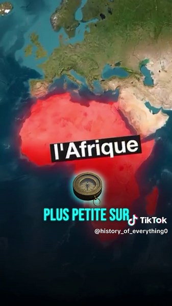 Pourquoi les cartes mentent sur la taille des pays #cartographie #distorsion #taille #Afrique #Groenland #projection #mercator