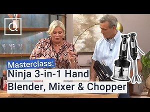 Ninja 3-in-1 Hand Blender, Mixer & Chopper: Easy Hummus, Salsa Verde & Raspberry Fool Recipes