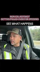 Got pulled over doing #hotshot by a police officer . See what happens #truckdriving #trucker