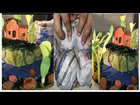 DIY Giant Waterfall Model 🌊 | Maquete Cachoeira Gigante | Amazing Craft Idea