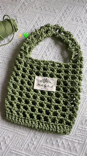 DIY Crochet Net Bag Tutorial