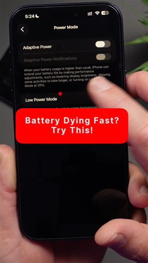 If your battery feels worse after updating to iOS 26, this setting might help more than you think. Adaptive Power quietly adjusts things in the background to squeeze out extra battery life and most people don’t even know it exists yet. Just remember, it takes a few days to learn your habits before it really kicks in #iOS26 #iPhoneTips #BatteryLife #AppleTips #iPhoneHack #AppleExplained #iOSUpdate #TheTechDesk #TechTips #iPhoneHelp | The Tech Desk | Facebook