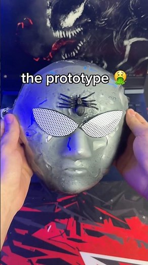 Finally a realistic Venom mask 🥹🕸️🤟 #spidermanmask #spiderverse #venom #venommask