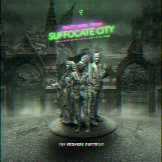 15K views · 601 reactions | Coffin Crew, our newest hymn “Holy Water” featuring Ivan Moody of Five Finger Death Punch is available now. Also “Greetings From Suffocate City (beyond the abyss the deluxe edition)” is available for pre-order and pre-save now! This new collection of hymns will be available on June 13th. https://thefuneralportraitmerch.com | The Funeral Portrait | Facebook