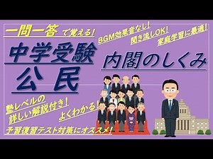 【中学受験公民】一問一答聞き流し（内閣のしくみ）解説付き！BGMなし