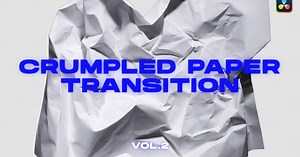 Crumpled Paper Transitions VOL.2 | DaVinci Resolve