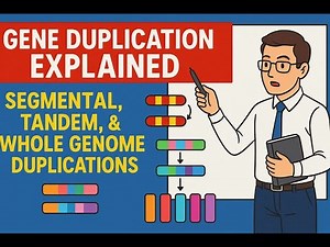 A detailed lecture on Gene Duplication Explained: Segmental, Tandem, & Whole Genome Duplications