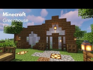 Minecraft: How to Build a Simple Greenhouse | Compact Greenhouse (Tutorial)