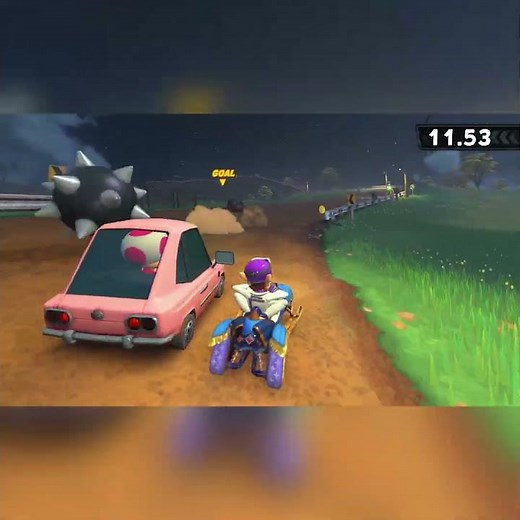 Tear up the mountain pass before time runs out! [Waluigi] P-Switch | Mario Kart World #shorts #dwj