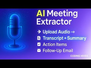 Beginner AI Full Stack Project | Build an AI Meeting Summarizer App with Whisper GPT-4 React Flask