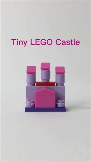 Build a Cute LEGO Castle with Simple Pieces! 🏰✨ #shorts