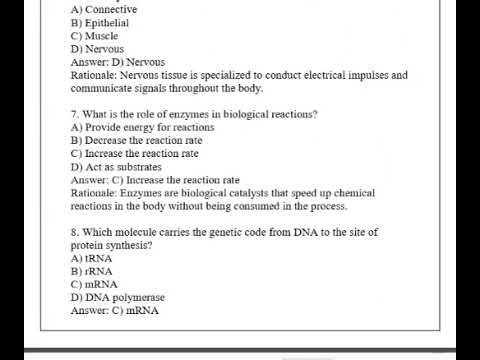 C190 BIO 1010 Intro to Biology Final Exam Review Q & A 2026 (Complete And Verified Study material)