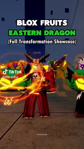 Dragon Rework Transformation Showcase in Blox Fruits